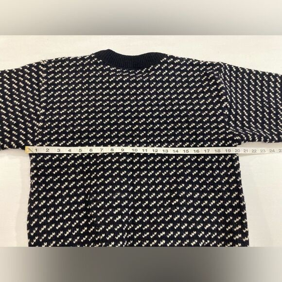 Vintage LL Bean Birdseye Fisherman Made In Norway Wool Norwegian Sweater Size M - Picture 6 of 8